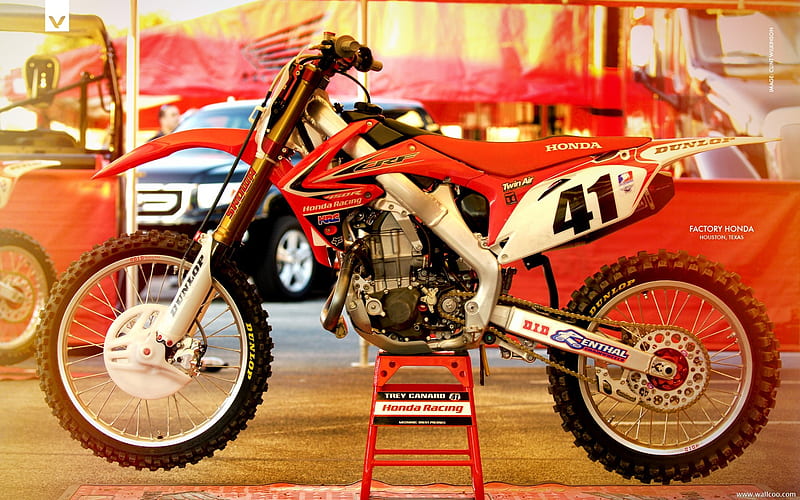 AMA Supercross Houston station-Factory Honda Honda motorcycle, HD wallpaper