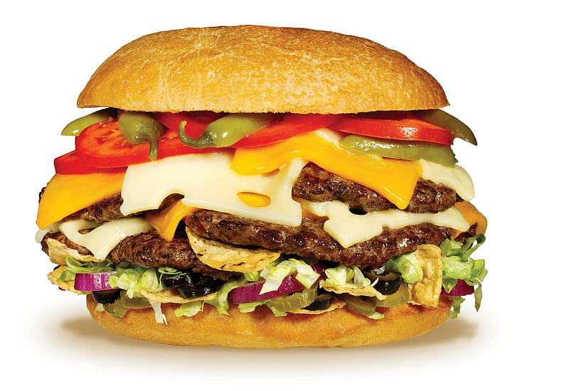 Hanburguesa, Gastronomy, Cheese, Tomatoes, Burgers, HD wallpaper