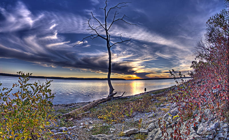 Autumn In Kansas, Lakes, Autumn, Kansas, Nature, HD wallpaper