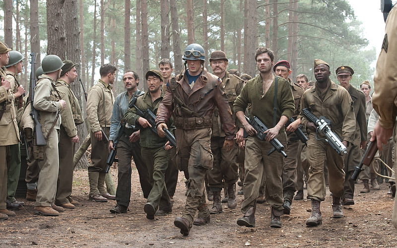 On The Move-Captain America-The First Avenger Movie, HD wallpaper