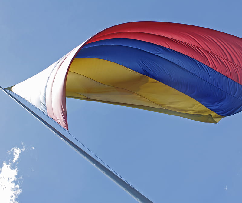 Colombian Flag, athlete, olympics, rio, sport, co, HD wallpaper