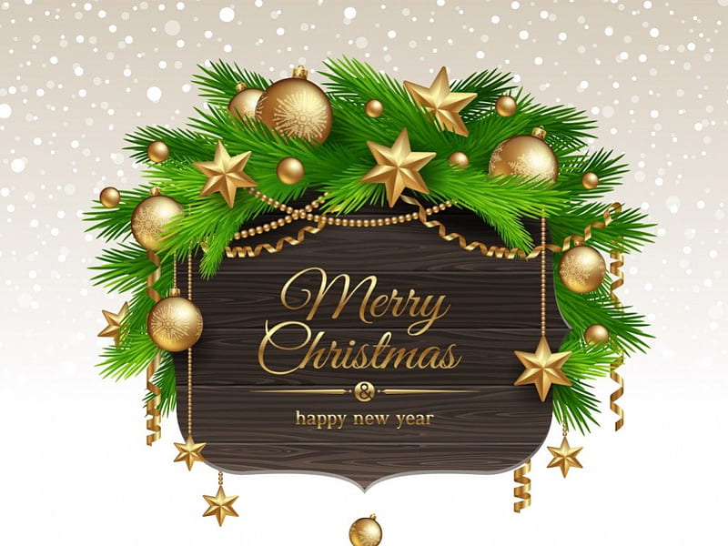 Merry Christmas, art, balls, christmas, glitter, sayings, wishes, HD  wallpaper | Peakpx