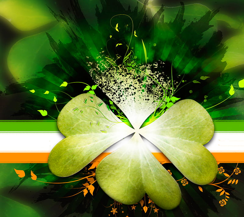 Ireland 1, celtic, four leaf clover, irish, st paddys, HD wallpaper