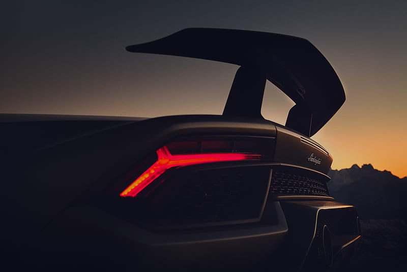 Lamborghini Huracan Performante Rear Lights, lamborghini-huracan-performante, lamborghini-huracan, lamborghini, 2018-cars, carros, behance, HD wallpaper