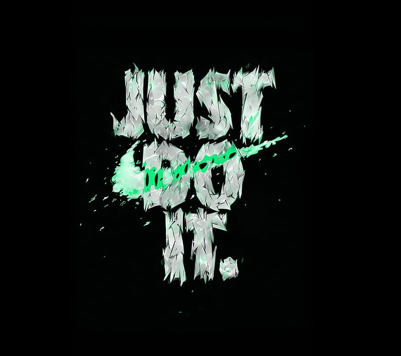 Nike, black, dark, do, green, it, just, esports, HD wallpaper