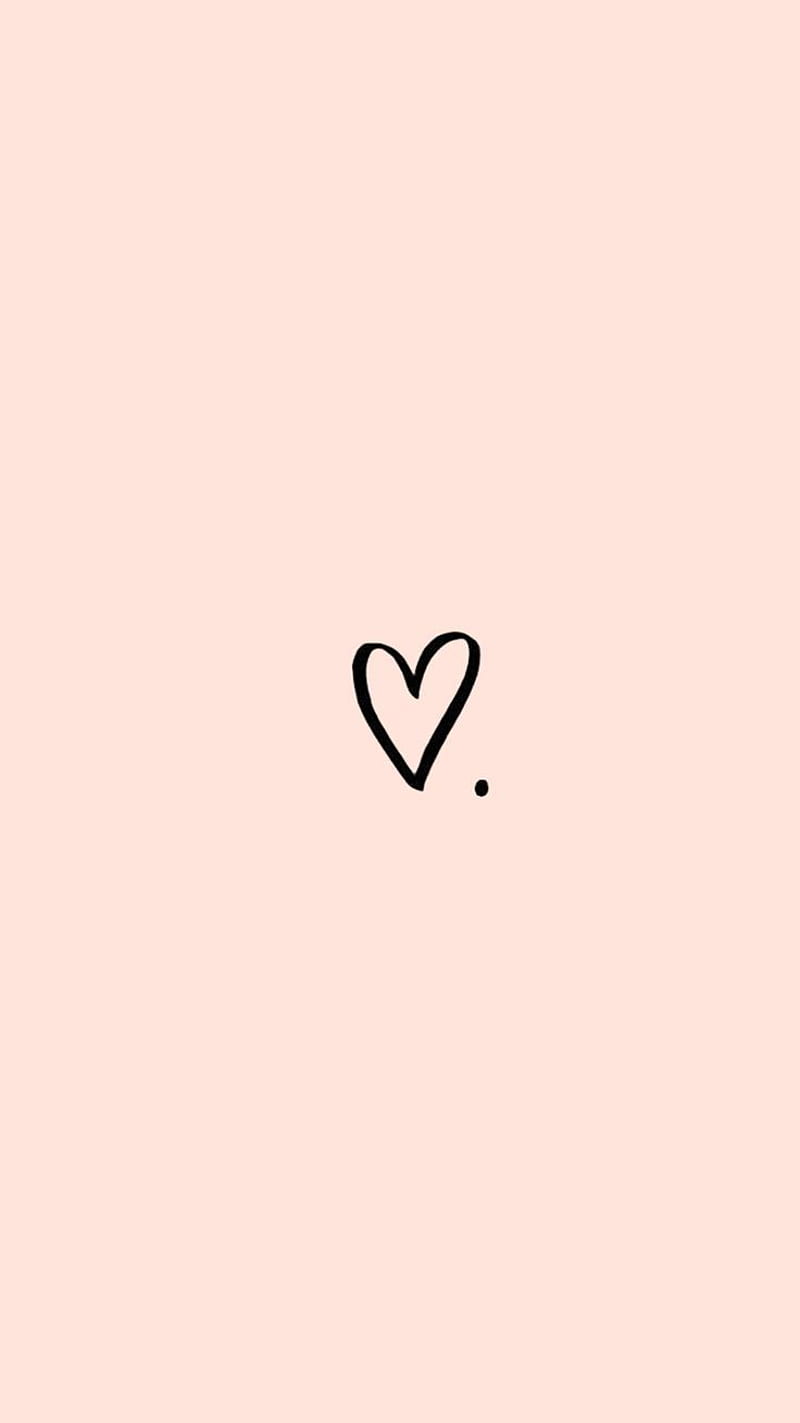 Love, valentines, pink, simple, pastel, pretty, cute, aesthetic ...