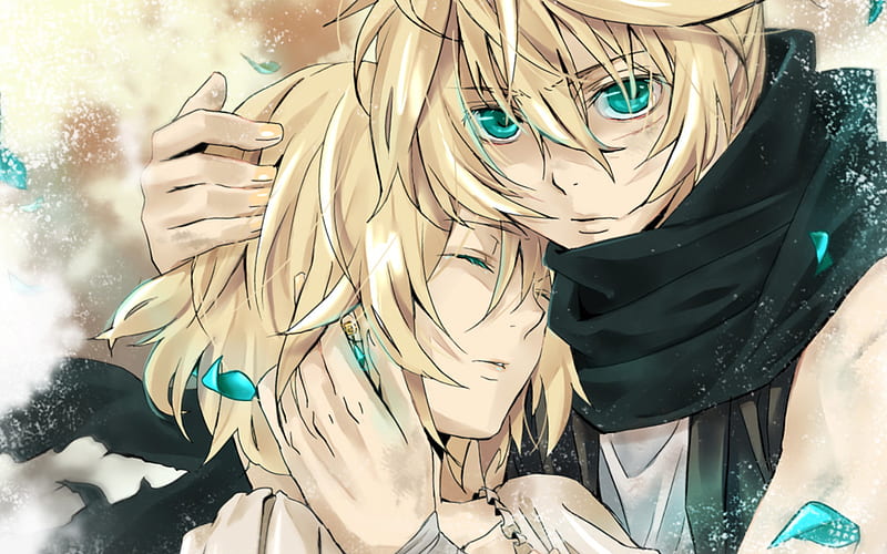 Len and Rin, vocaloid, blonde hair, kagamine rin, kagamine len, HD wallpaper Len and Rin, vocaloid, blonde hair, kagamine rin, kagamine len, HD wallpaper