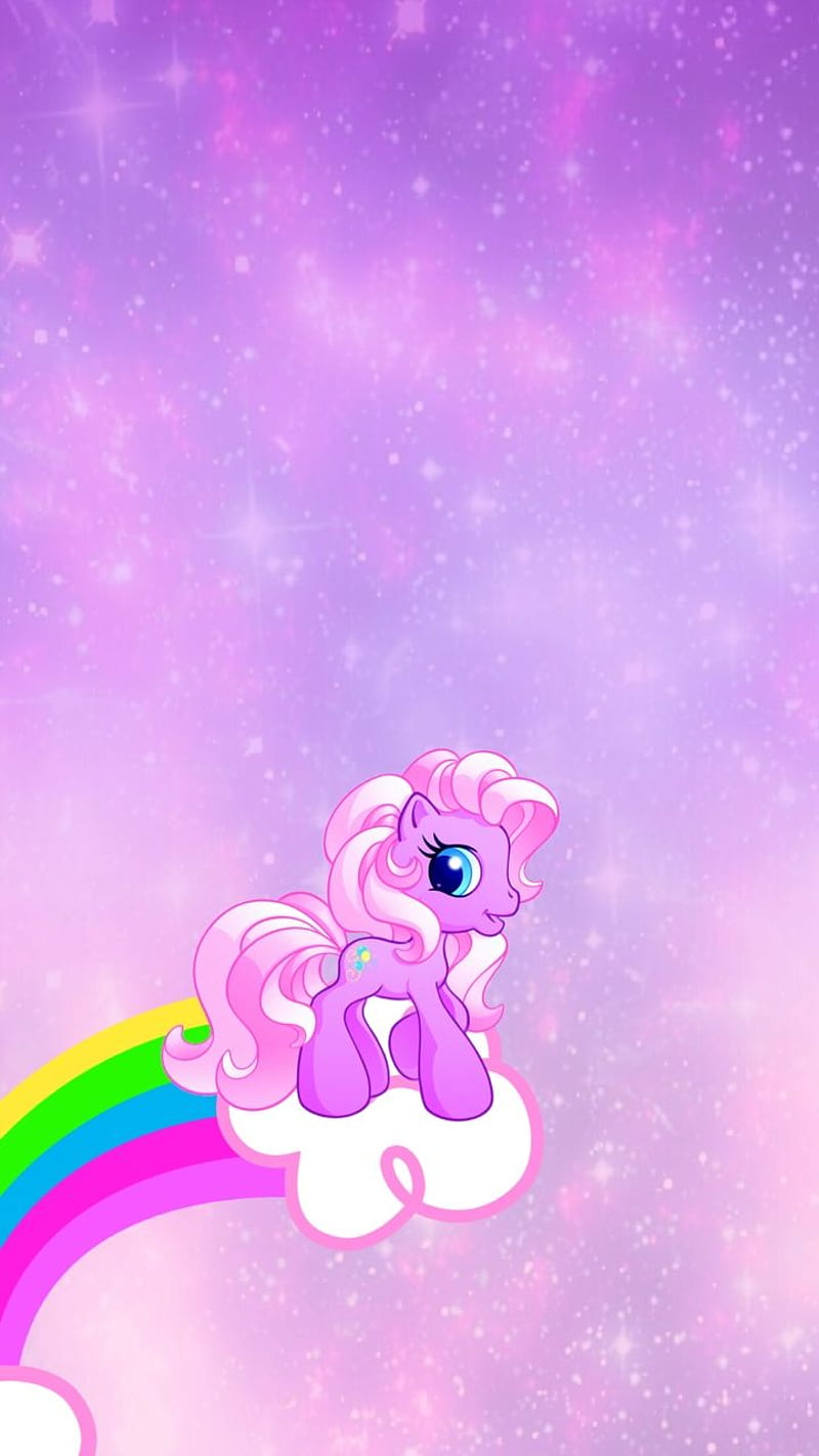 my little pony, blue, cute, girly, horse, purple, rainbow, unicorn, HD phone wallpaper