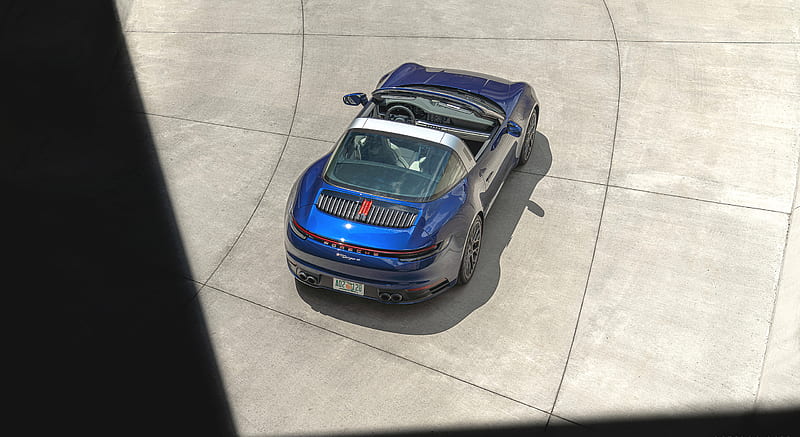 2021 Porsche 911 Targa 4 (Color: Gentian Blue) - Top , car, HD wallpaper