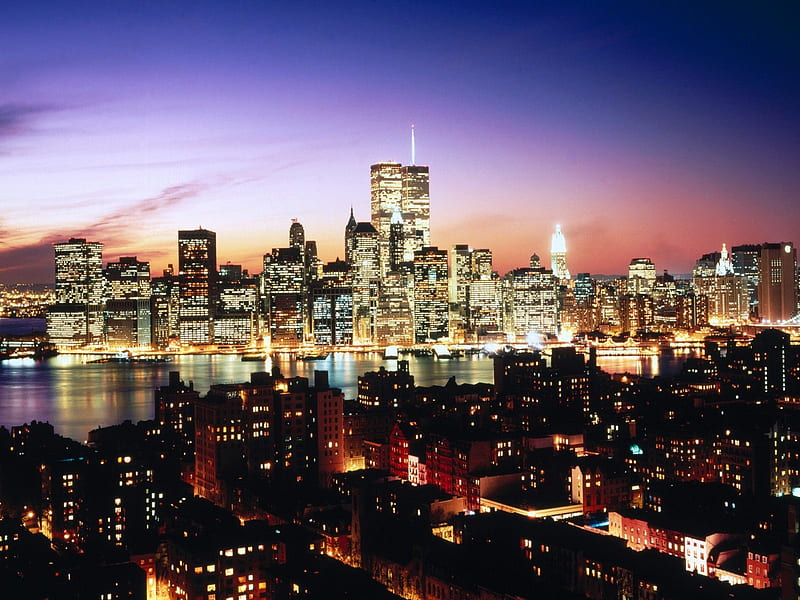 New-York - Lower Manhattan As Seen Over Brooklyn Heights, New York City, Manhattan, New York, Brooklyn, USA, Cities, HD wallpaper