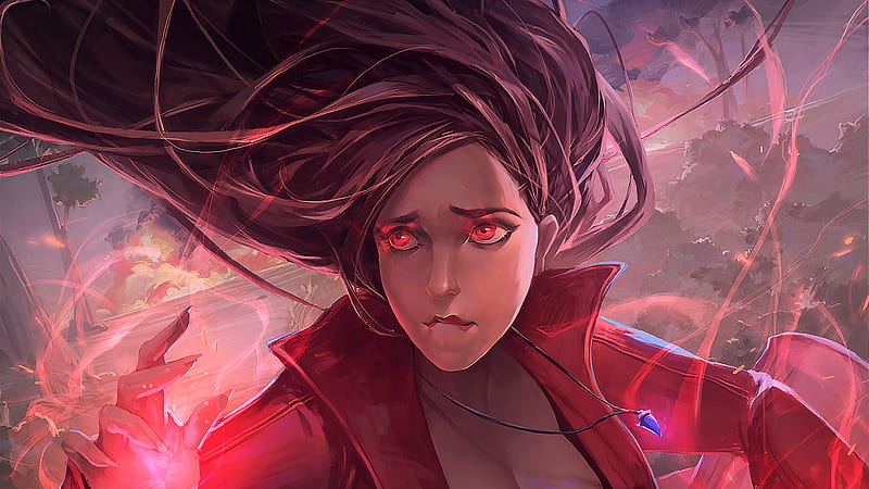 Scarlet Witch In Avengers Infinity War Artwork, scarlet-witch, avengers-infinity-war, 2018-movies, artwork, artist, artstation, HD wallpaper