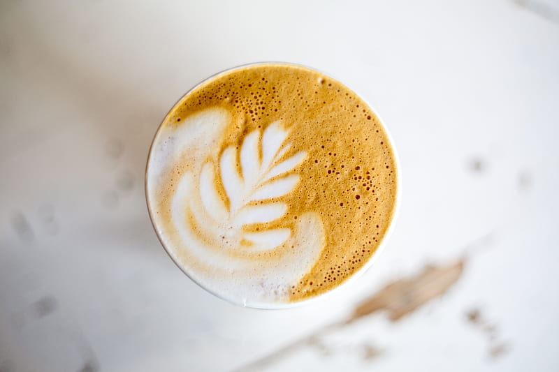 cappuccino, coffee, foam, drink, HD wallpaper