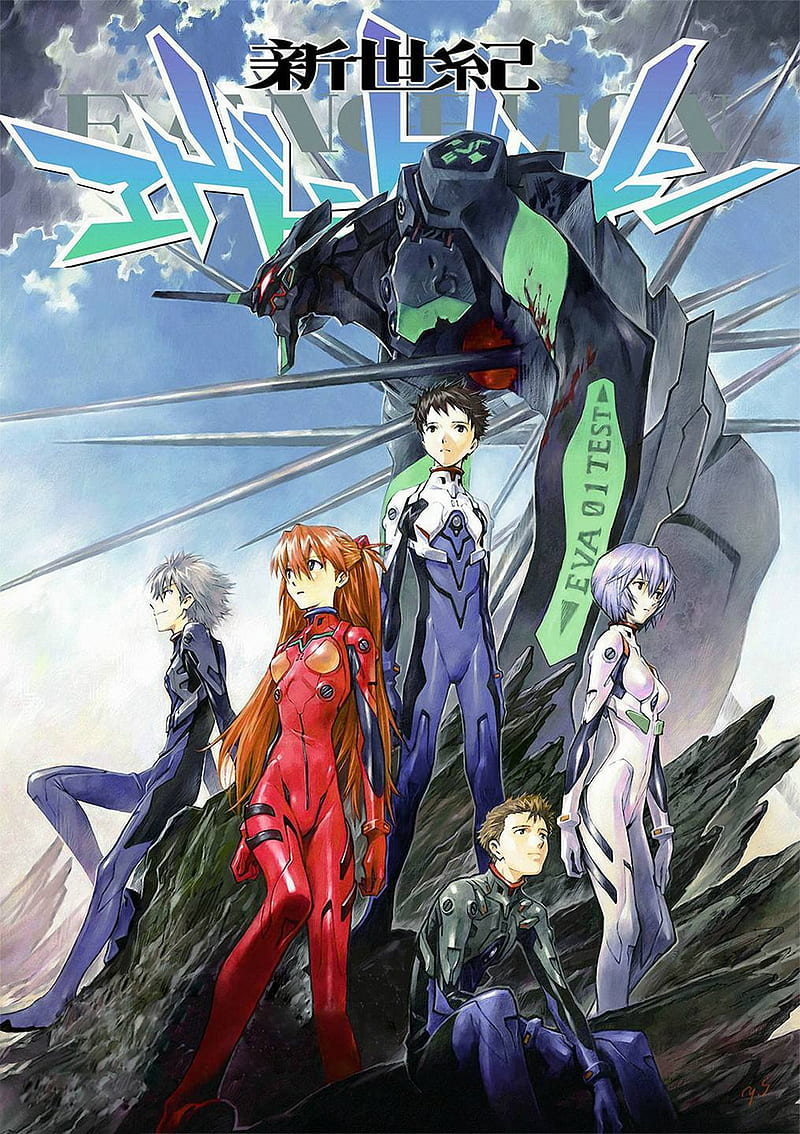 Neon Genesis Evangelion, Ayanami Rei, Ikari Shinji, Nagisa Kaworu, Asuka Langley Soryu, EVA Unit 01, HD phone wallpaper