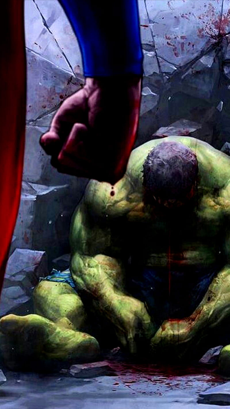 Superman v Hulk, dc, dc comics, marvel, marvel comics, smash, HD phone  wallpaper | Peakpx