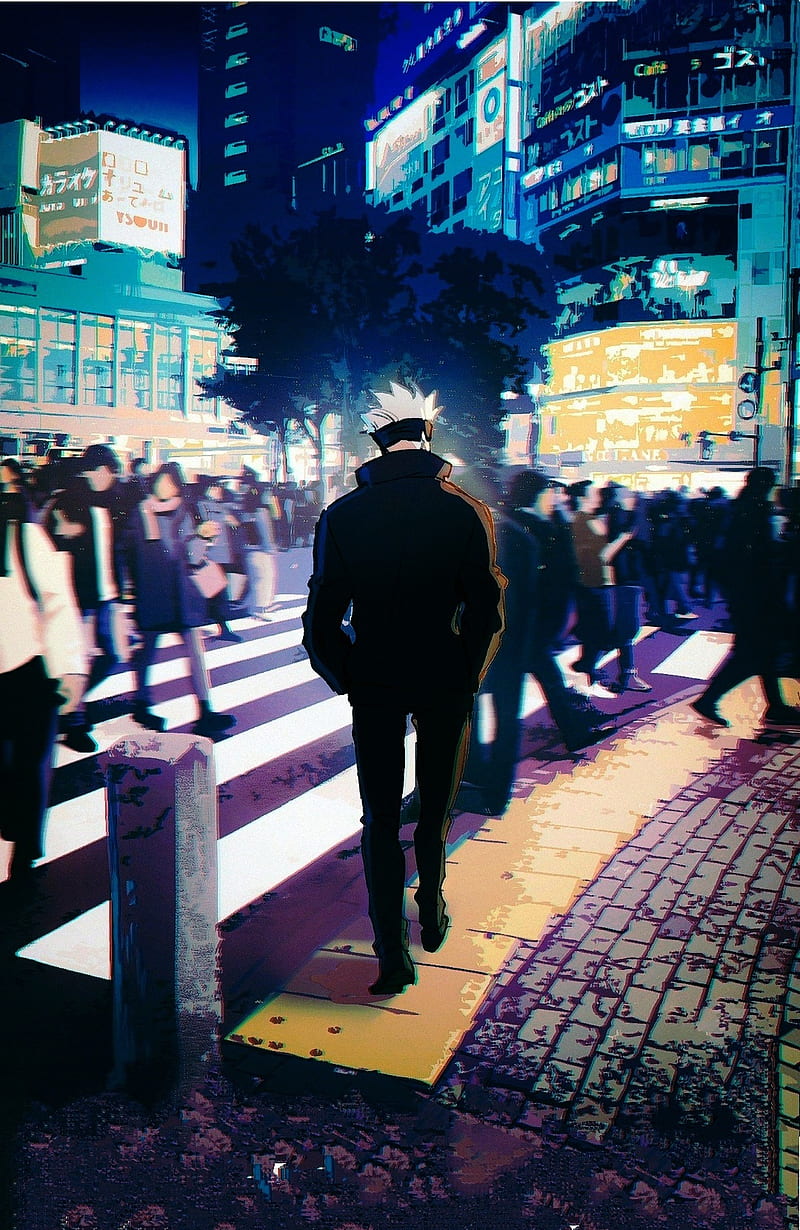 Alone, naruto, standing, street fashion, anime, HD phone wallpaper