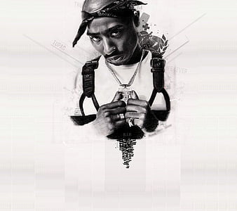 2Pac Tupac With Colorful Light On Face Music, HD wallpaper | Peakpx