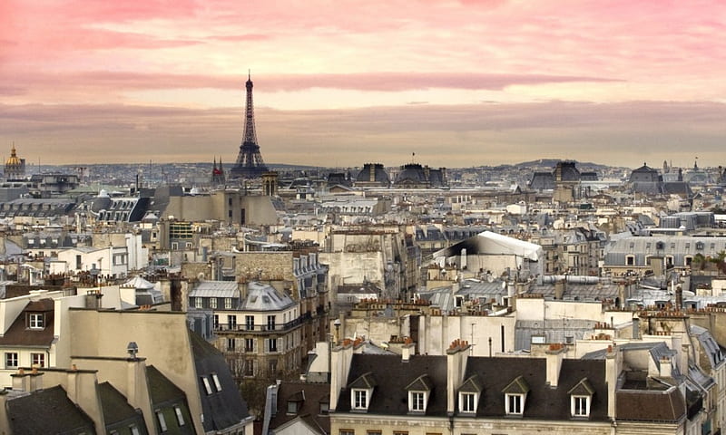Paris Cityscape, architecture, france, cityscape, buildings, houses, paris, HD wallpaper