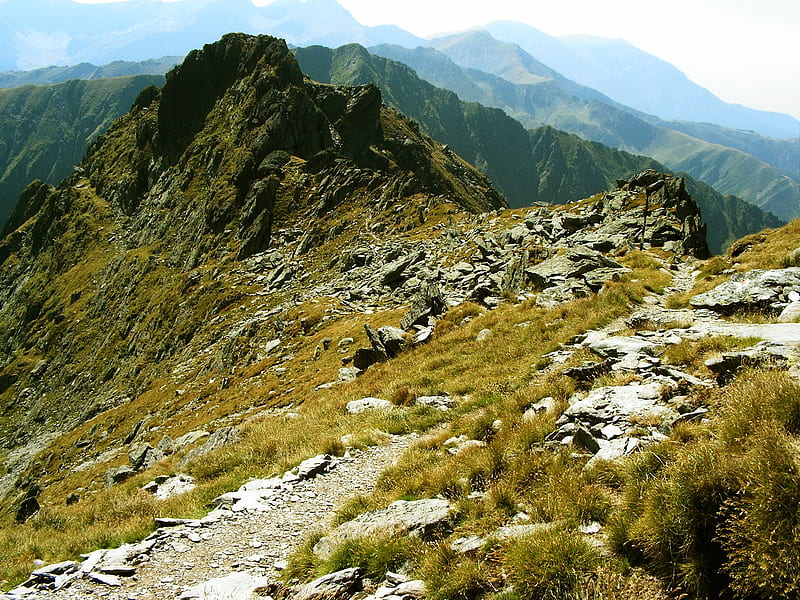 Fagaras mountains-Romania, peaks, mountain, trekking, romania, HD wallpaper
