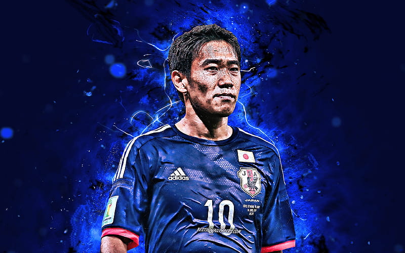Shinji Kagawa Japan National Team, soccer, footballers, Kagawa, neon  lights, HD wallpaper | Peakpx