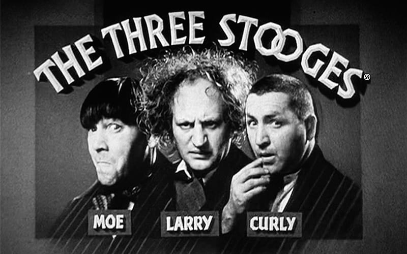 the three stooges, curly, larry, men, stooges, three, moe, HD wallpaper