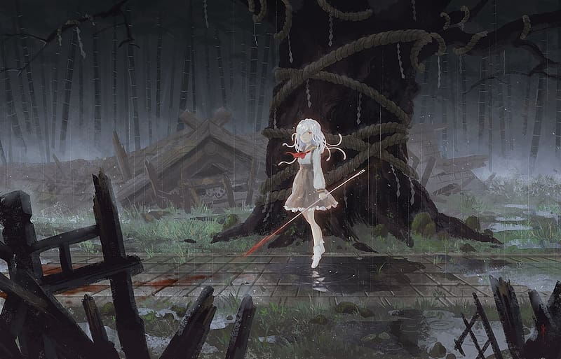 Anime, Monogatari (Series), Nadeko Sengoku, Nadeko Medusa, HD wallpaper