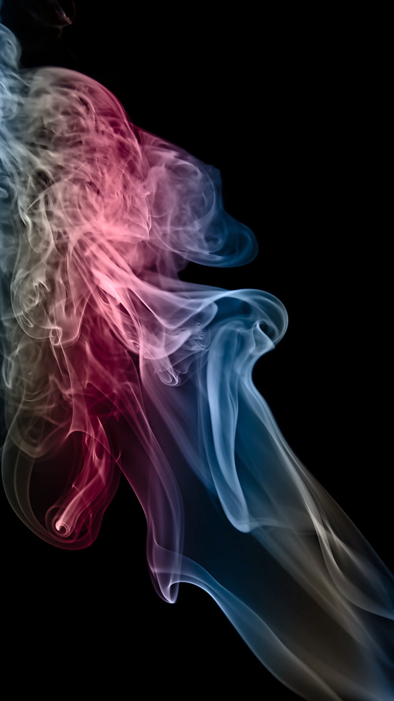 Smoke , clouds, colorful, shrouds, abstract, HD phone wallpaper