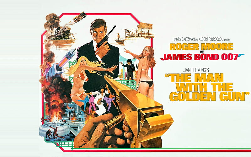 The Man With The Golden Gun, Poster, Cinema, James Bond, Movies, HD wallpaper