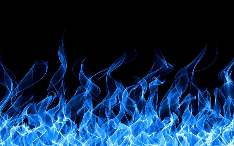 blue fire background, macro, fire textures, blue fire flames, fire, background with fire, fire flames, HD wallpaper