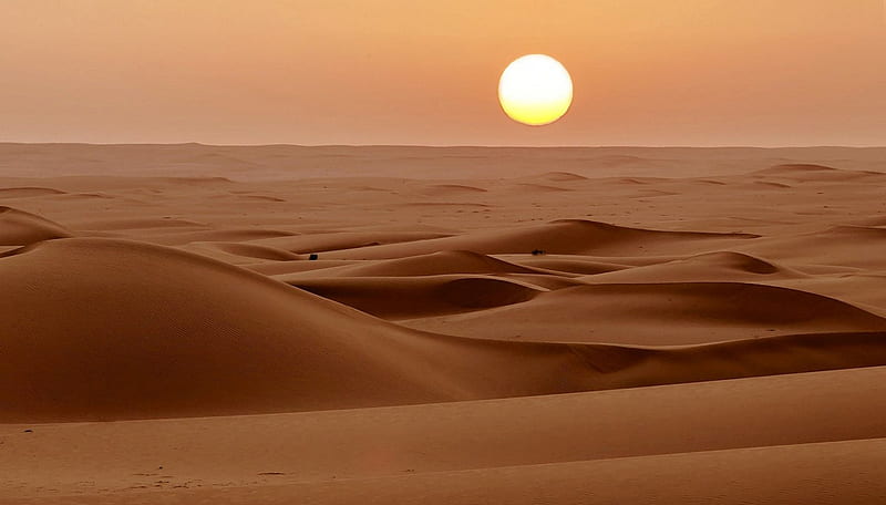 Sunset, amazing, sun, desert, HD wallpaper Sunset, amazing, sun, desert, HD wallpaper
