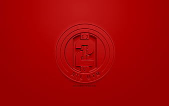 Louisville City FC, creative 3D logo, USL, purple background, 3d emblem ...