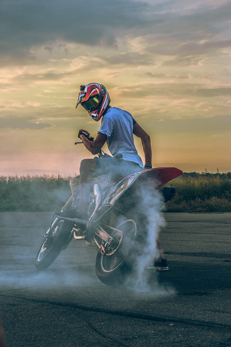 Motrocroos, motorcycle, bike, cross, motors, super, burnout, HD phone wallpaper