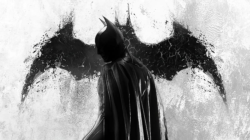 Batman Monochrome 2020 , batman, superheroes, artwork, artist, artstation, HD wallpaper