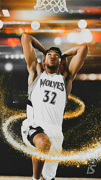 Download Karl-anthony Towns Neon Green Jersey Wallpaper