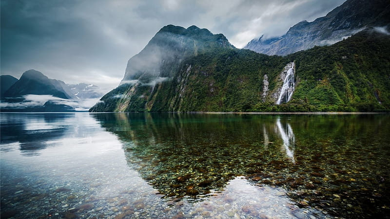 Wallpaper mountains, nature, river, New Zealand, New Zealand images for  desktop, section пейзажи - download