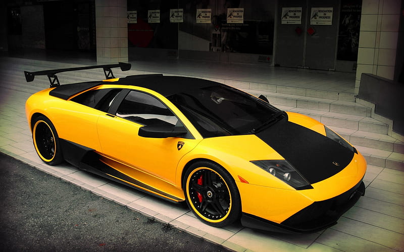 Lamborghini murcielago, carros, lamborghini, vehículos, vista frontal, autos  amarillos, Fondo de pantalla HD | Peakpx