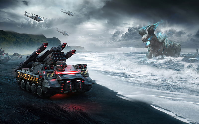 Video Game, Instant War, Kaiju, HD wallpaper