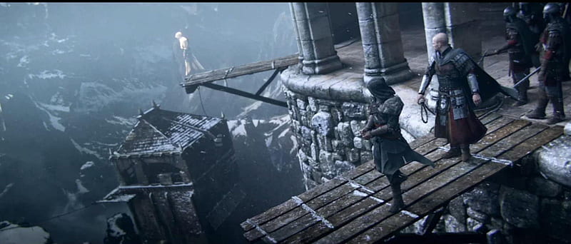 ezio altair leap of faith, revelations, creed, game, AC, assasins creed, auditore, Ezio, HD wallpaper