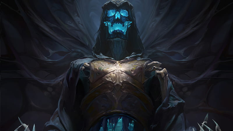 Skull Undead Diablo Immortal, HD wallpaper