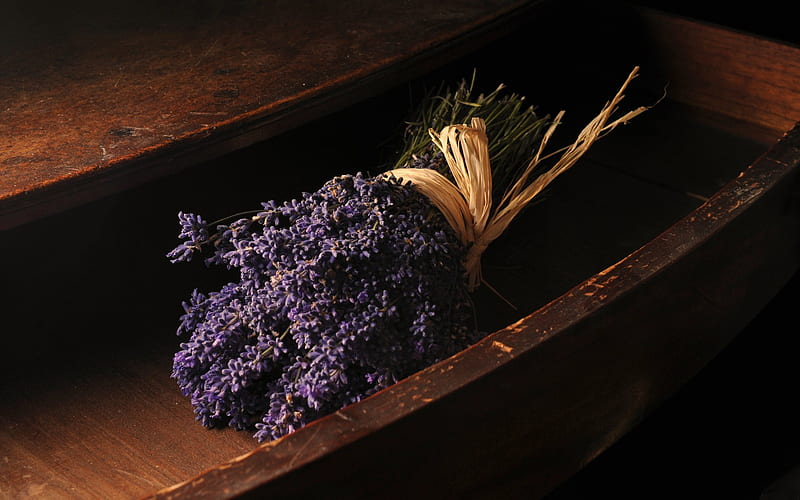 lavender bouquet, purple, bouquet, flower, lavender, fragrance, HD wallpaper