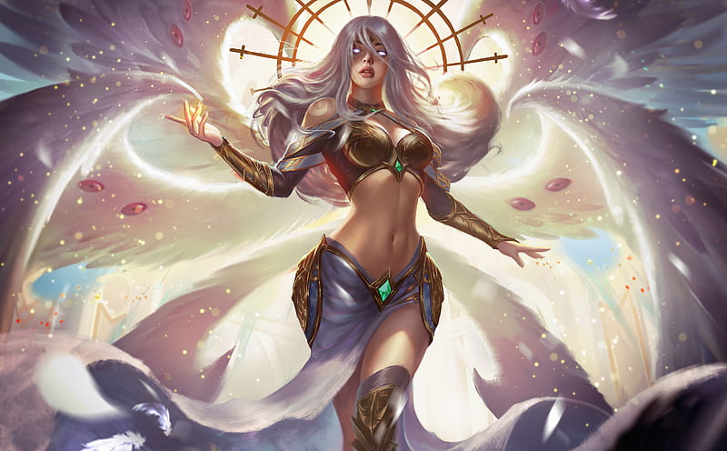 Seraphim The Ultimate Angel Fantasy Girls, fantasy-girls, fantasy, artist, artwork, digital-art, artstation, HD wallpaper