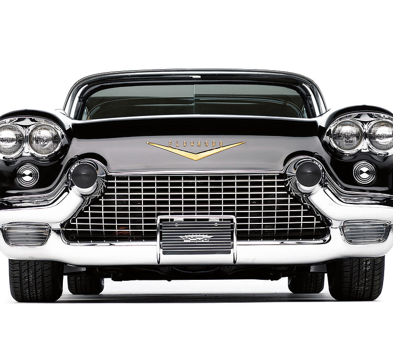 1956 Cadillac Car, black, retro, HD wallpaper