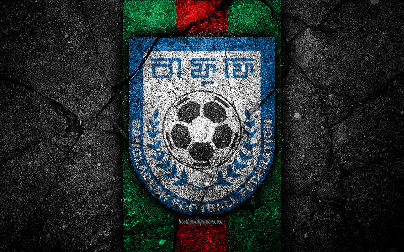 Bangladesh football team, logo, AFC, football, asphalt texture, soccer ...