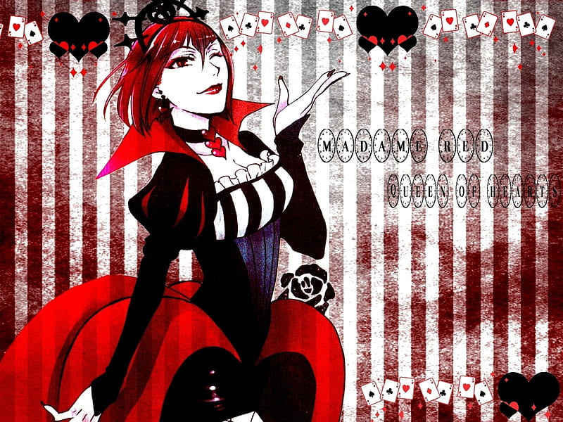 anime queen of hearts alice in wonderland