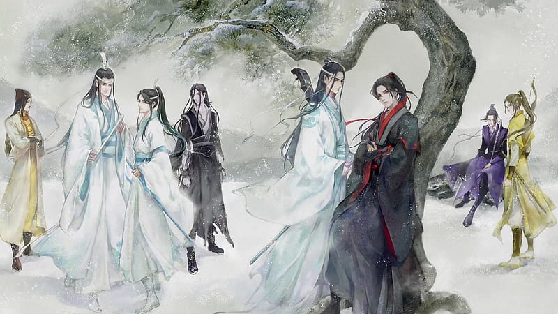Anime, Mo Dao Zu Shi, Lan Sizhui, Lan Wangji, Lan Xichen, Lan Zhan, Wei Wuxian, Wei Ying, HD wallpaper