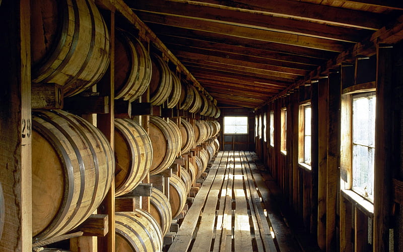 Kentucky-bourbon barrel brewing plant, HD wallpaper