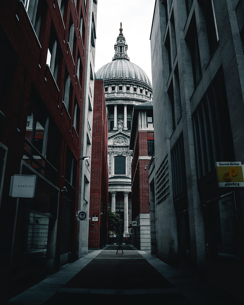 buildings, architecture, dome, city, alleyway, HD phone wallpaper