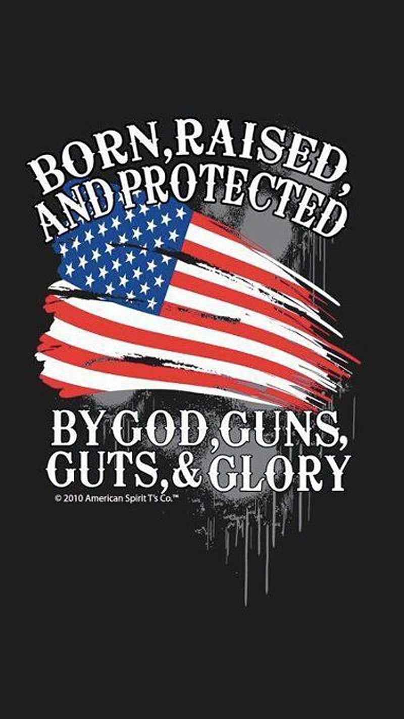 Patriotic, american flag, glory, god, guns, patriots, HD phone wallpaper
