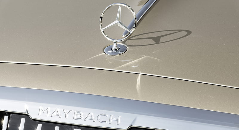 2021 Mercedes-Maybach S-Class (Color: Designo Rubellite Red / Kalahari Gold) - Badge , car, HD wallpaper