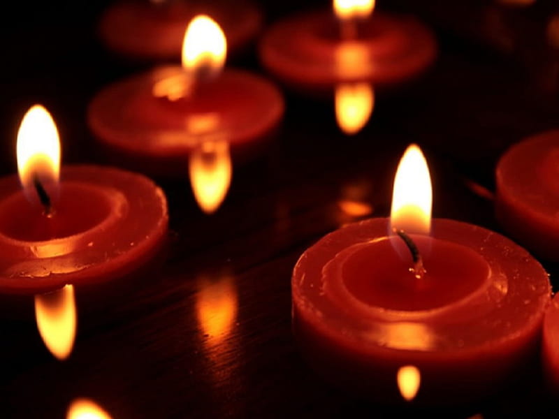 Candles, Red, Decoration, Light, Candle, HD wallpaper | Peakpx