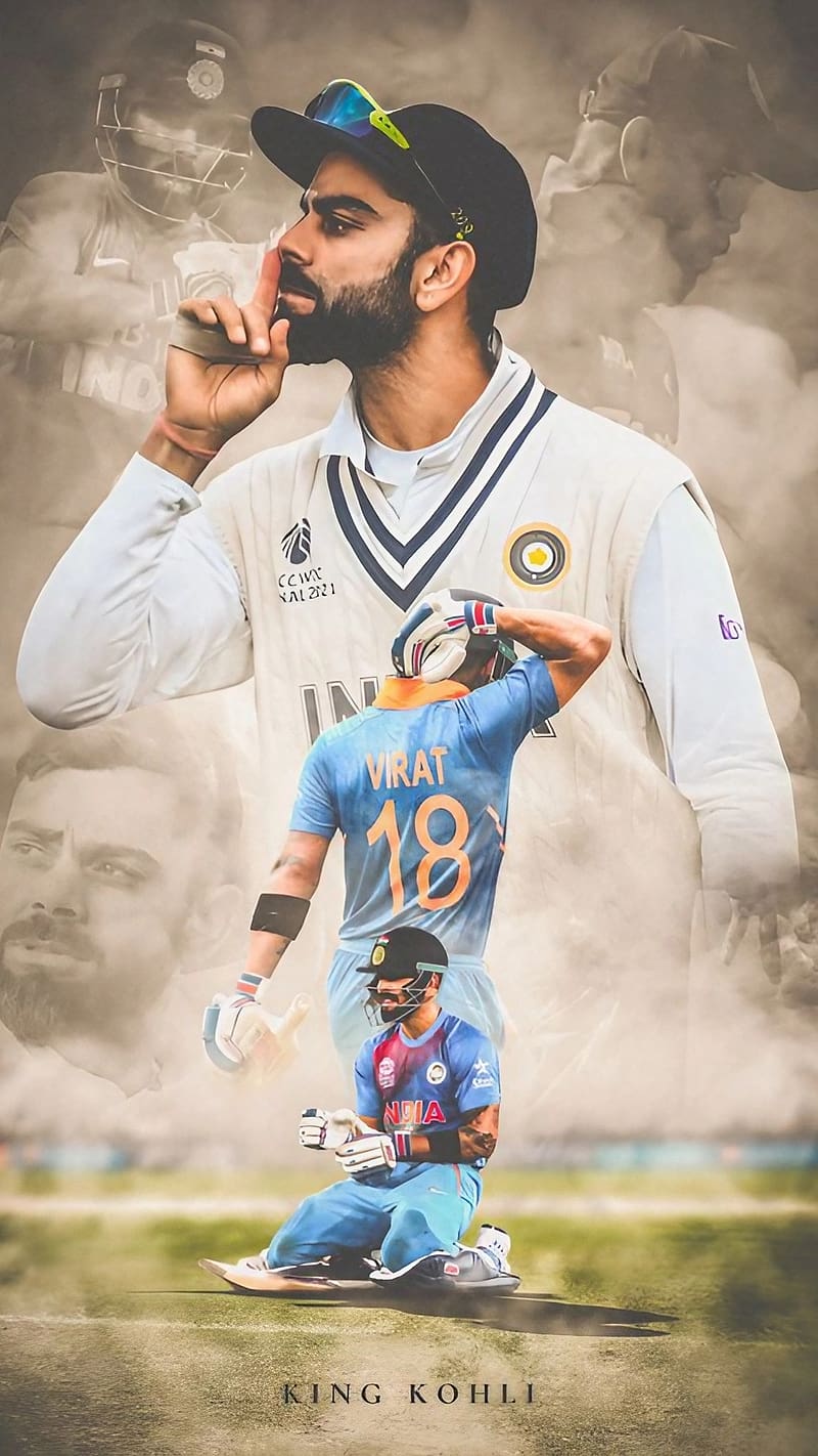 Virat Kohli Wali, Collage, virat kohli collage, king kohli, cricketer, HD phone wallpaper